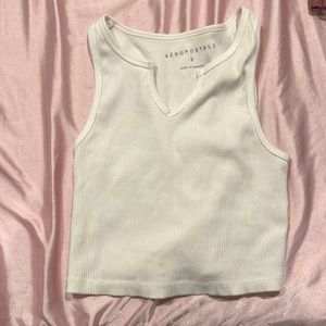 white tank top